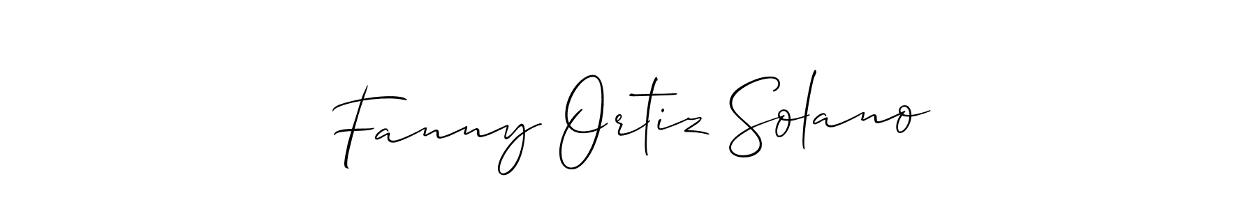 Once you've used our free online signature maker to create your best signature Allison_Script style, it's time to enjoy all of the benefits that Fanny Ortiz Solano name signing documents. Fanny Ortiz Solano signature style 2 images and pictures png