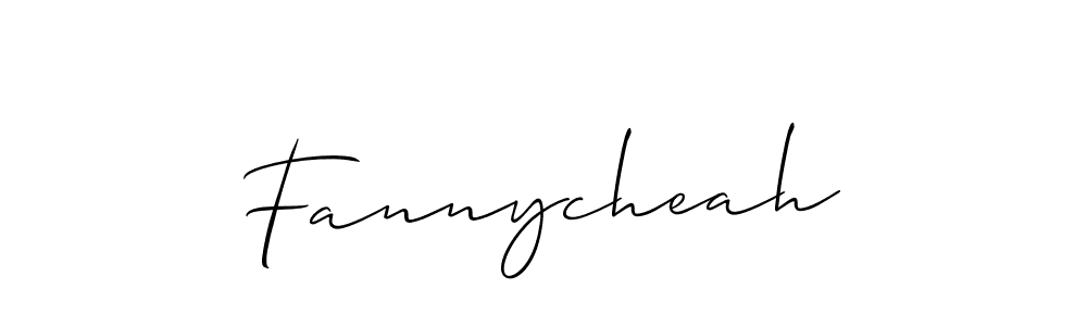 Make a beautiful signature design for name Fannycheah. Use this online signature maker to create a handwritten signature for free. Fannycheah signature style 2 images and pictures png