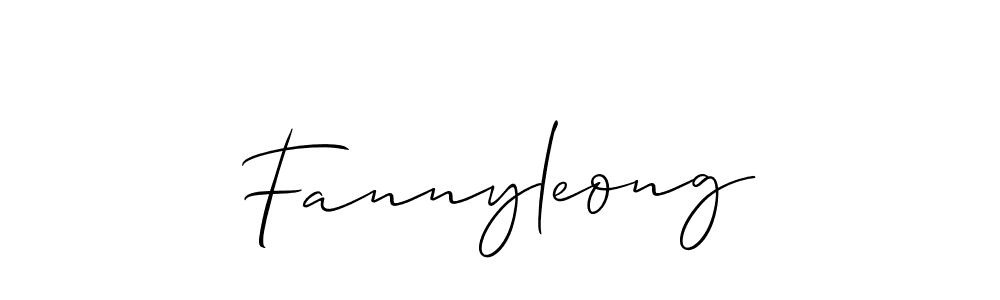 Make a short Fannyleong signature style. Manage your documents anywhere anytime using Allison_Script. Create and add eSignatures, submit forms, share and send files easily. Fannyleong signature style 2 images and pictures png