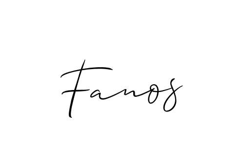 Best and Professional Signature Style for Fanos. Allison_Script Best Signature Style Collection. Fanos signature style 2 images and pictures png