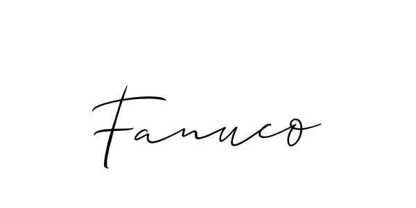 It looks lik you need a new signature style for name Fanuco. Design unique handwritten (Allison_Script) signature with our free signature maker in just a few clicks. Fanuco signature style 2 images and pictures png