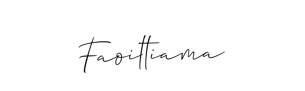 You should practise on your own different ways (Allison_Script) to write your name (Faoiltiama) in signature. don't let someone else do it for you. Faoiltiama signature style 2 images and pictures png