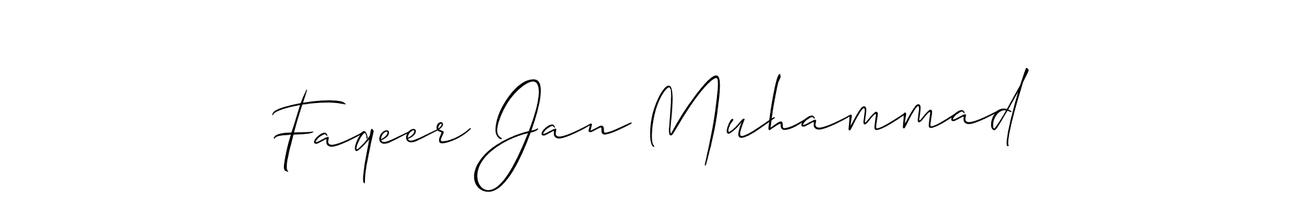 This is the best signature style for the Faqeer Jan Muhammad name. Also you like these signature font (Allison_Script). Mix name signature. Faqeer Jan Muhammad signature style 2 images and pictures png