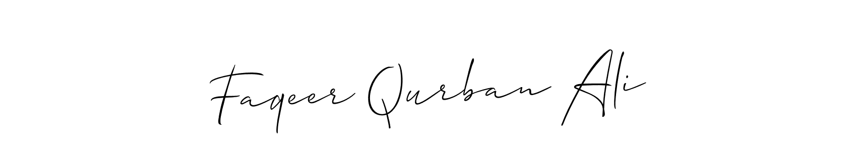 Make a beautiful signature design for name Faqeer Qurban Ali. Use this online signature maker to create a handwritten signature for free. Faqeer Qurban Ali signature style 2 images and pictures png