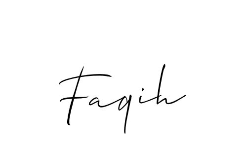 Best and Professional Signature Style for Faqih. Allison_Script Best Signature Style Collection. Faqih signature style 2 images and pictures png