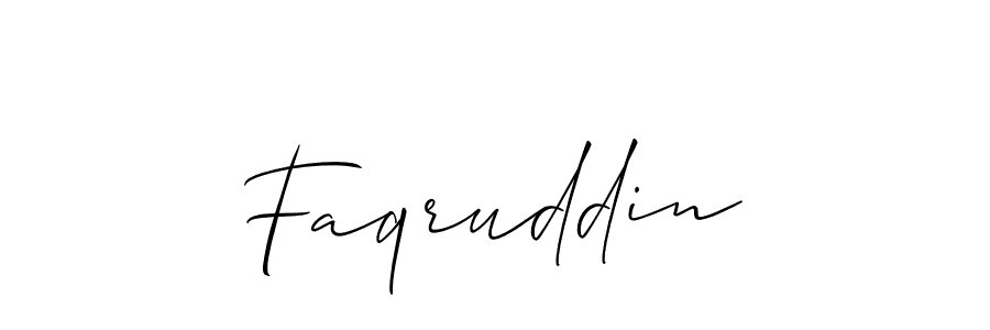 Best and Professional Signature Style for Faqruddin. Allison_Script Best Signature Style Collection. Faqruddin signature style 2 images and pictures png