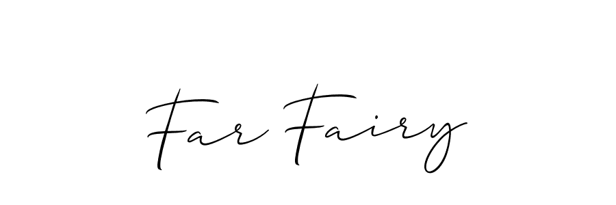 Use a signature maker to create a handwritten signature online. With this signature software, you can design (Allison_Script) your own signature for name Far Fairy. Far Fairy signature style 2 images and pictures png