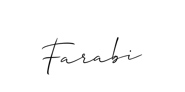 Make a short Farabi signature style. Manage your documents anywhere anytime using Allison_Script. Create and add eSignatures, submit forms, share and send files easily. Farabi signature style 2 images and pictures png
