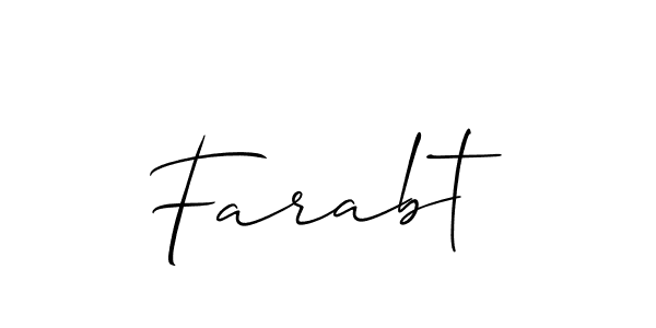 You should practise on your own different ways (Allison_Script) to write your name (Farabt) in signature. don't let someone else do it for you. Farabt signature style 2 images and pictures png