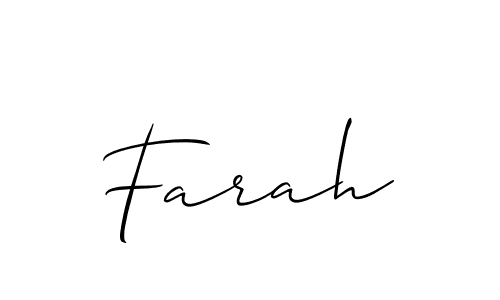 if you are searching for the best signature style for your name Farah. so please give up your signature search. here we have designed multiple signature styles  using Allison_Script. Farah signature style 2 images and pictures png