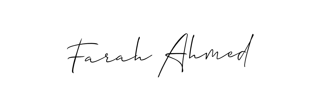 How to Draw Farah Ahmed signature style? Allison_Script is a latest design signature styles for name Farah Ahmed. Farah Ahmed signature style 2 images and pictures png