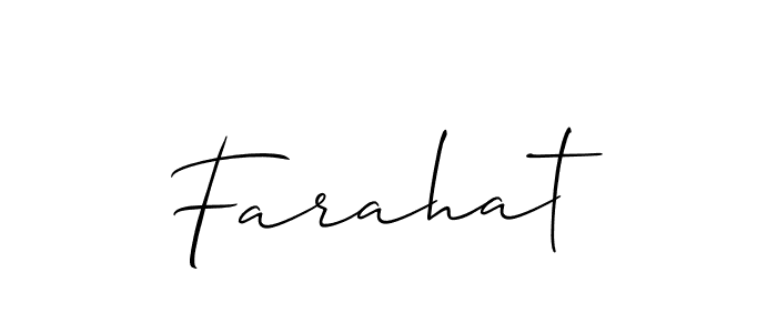 Also we have Farahat name is the best signature style. Create professional handwritten signature collection using Allison_Script autograph style. Farahat signature style 2 images and pictures png