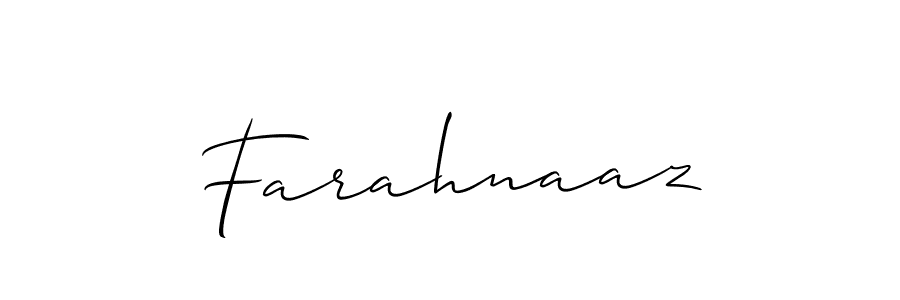 Make a beautiful signature design for name Farahnaaz. Use this online signature maker to create a handwritten signature for free. Farahnaaz signature style 2 images and pictures png