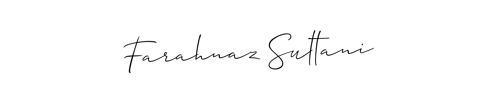 if you are searching for the best signature style for your name Farahnaz Sultani. so please give up your signature search. here we have designed multiple signature styles  using Allison_Script. Farahnaz Sultani signature style 2 images and pictures png