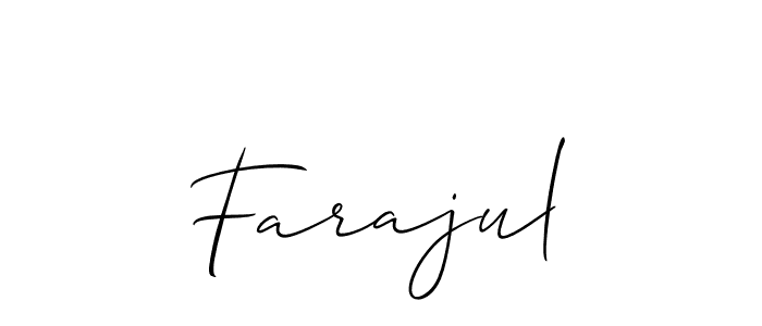 Also we have Farajul name is the best signature style. Create professional handwritten signature collection using Allison_Script autograph style. Farajul signature style 2 images and pictures png