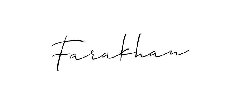 Also You can easily find your signature by using the search form. We will create Farakhan name handwritten signature images for you free of cost using Allison_Script sign style. Farakhan signature style 2 images and pictures png