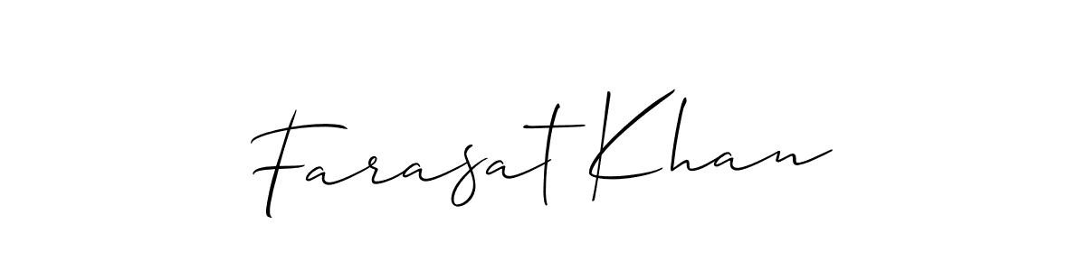 Allison_Script is a professional signature style that is perfect for those who want to add a touch of class to their signature. It is also a great choice for those who want to make their signature more unique. Get Farasat Khan name to fancy signature for free. Farasat Khan signature style 2 images and pictures png
