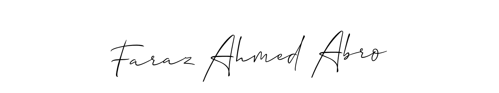 Best and Professional Signature Style for Faraz Ahmed Abro. Allison_Script Best Signature Style Collection. Faraz Ahmed Abro signature style 2 images and pictures png