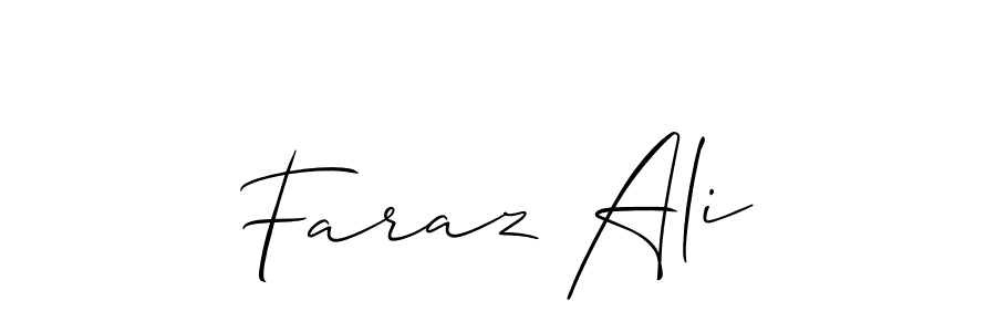 How to Draw Faraz Ali signature style? Allison_Script is a latest design signature styles for name Faraz Ali. Faraz Ali signature style 2 images and pictures png