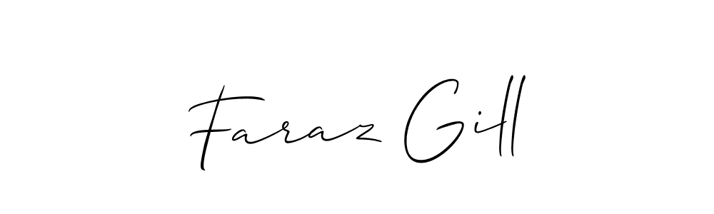 Make a beautiful signature design for name Faraz Gill. Use this online signature maker to create a handwritten signature for free. Faraz Gill signature style 2 images and pictures png
