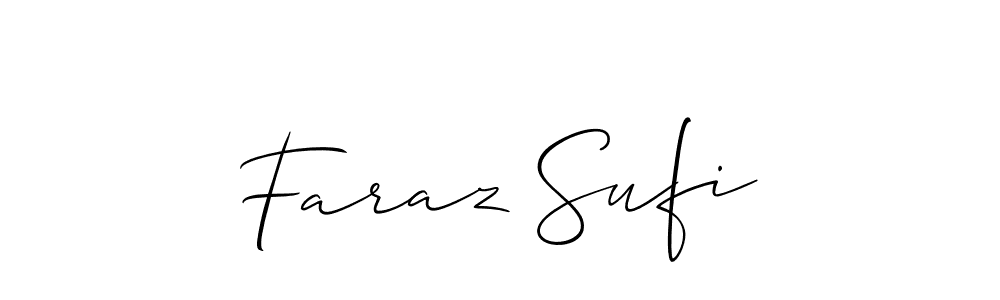 Make a beautiful signature design for name Faraz Sufi. Use this online signature maker to create a handwritten signature for free. Faraz Sufi signature style 2 images and pictures png