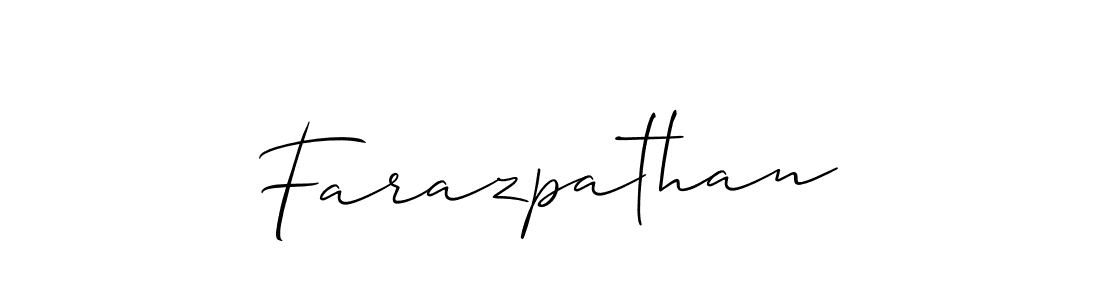 How to Draw Farazpathan signature style? Allison_Script is a latest design signature styles for name Farazpathan. Farazpathan signature style 2 images and pictures png