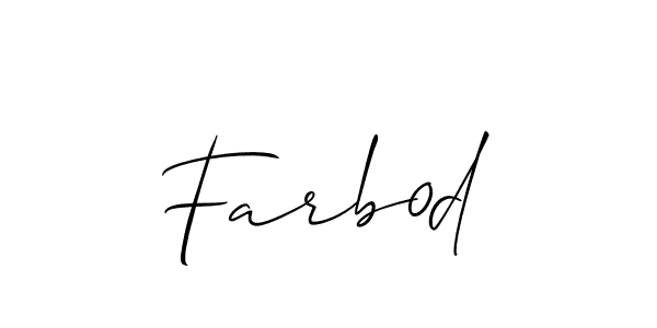 How to make Farb0d signature? Allison_Script is a professional autograph style. Create handwritten signature for Farb0d name. Farb0d signature style 2 images and pictures png