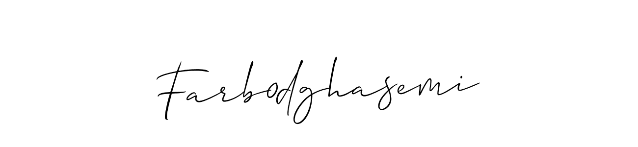 The best way (Allison_Script) to make a short signature is to pick only two or three words in your name. The name Farb0dghasemi include a total of six letters. For converting this name. Farb0dghasemi signature style 2 images and pictures png