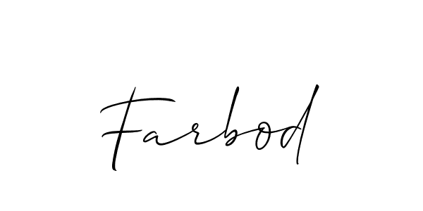 Best and Professional Signature Style for Farbod. Allison_Script Best Signature Style Collection. Farbod signature style 2 images and pictures png