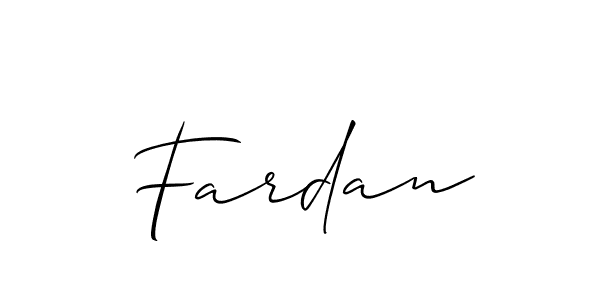 Best and Professional Signature Style for Fardan. Allison_Script Best Signature Style Collection. Fardan signature style 2 images and pictures png