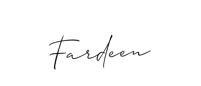 Once you've used our free online signature maker to create your best signature Allison_Script style, it's time to enjoy all of the benefits that Fardeen name signing documents. Fardeen signature style 2 images and pictures png