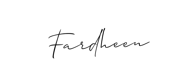 Similarly Allison_Script is the best handwritten signature design. Signature creator online .You can use it as an online autograph creator for name Fardheen. Fardheen signature style 2 images and pictures png