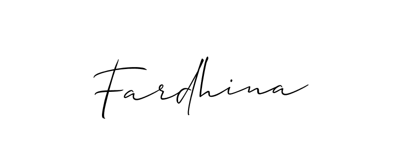 Once you've used our free online signature maker to create your best signature Allison_Script style, it's time to enjoy all of the benefits that Fardhina name signing documents. Fardhina signature style 2 images and pictures png