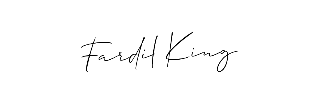 Allison_Script is a professional signature style that is perfect for those who want to add a touch of class to their signature. It is also a great choice for those who want to make their signature more unique. Get Fardil King name to fancy signature for free. Fardil King signature style 2 images and pictures png