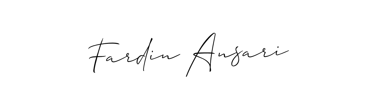 It looks lik you need a new signature style for name Fardin Ansari. Design unique handwritten (Allison_Script) signature with our free signature maker in just a few clicks. Fardin Ansari signature style 2 images and pictures png
