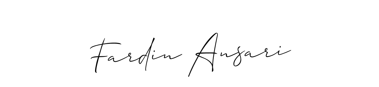 It looks lik you need a new signature style for name Fardin Ansari. Design unique handwritten (Allison_Script) signature with our free signature maker in just a few clicks. Fardin Ansari signature style 2 images and pictures png