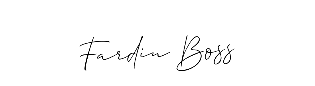 How to make Fardin Boss name signature. Use Allison_Script style for creating short signs online. This is the latest handwritten sign. Fardin Boss signature style 2 images and pictures png