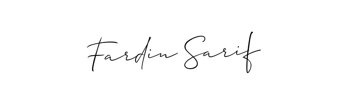 Also You can easily find your signature by using the search form. We will create Fardin Sarif name handwritten signature images for you free of cost using Allison_Script sign style. Fardin Sarif signature style 2 images and pictures png