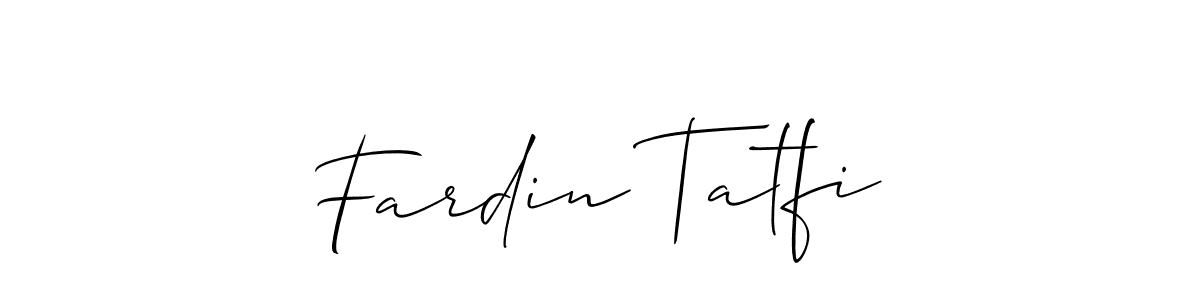 It looks lik you need a new signature style for name Fardin Tatfi. Design unique handwritten (Allison_Script) signature with our free signature maker in just a few clicks. Fardin Tatfi signature style 2 images and pictures png