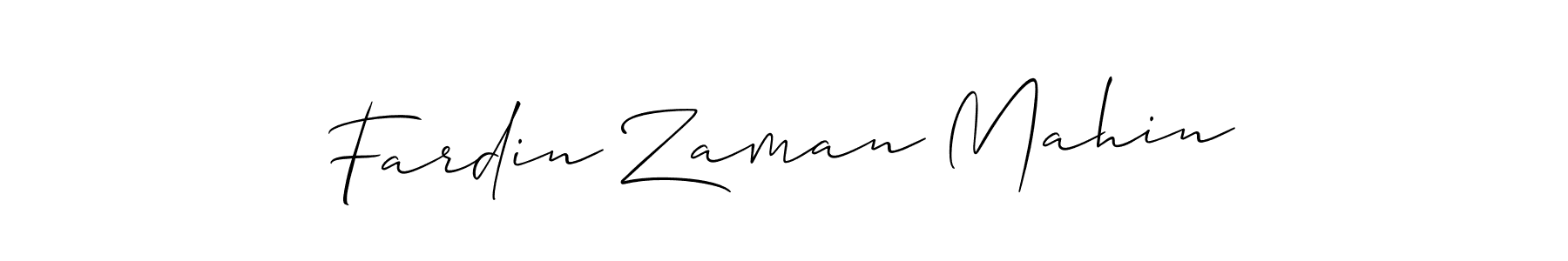 Make a short Fardin Zaman Mahin signature style. Manage your documents anywhere anytime using Allison_Script. Create and add eSignatures, submit forms, share and send files easily. Fardin Zaman Mahin signature style 2 images and pictures png