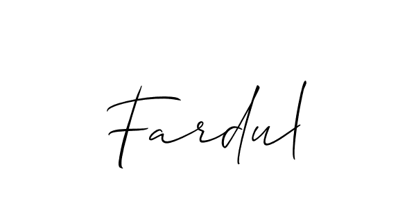 Also we have Fardul name is the best signature style. Create professional handwritten signature collection using Allison_Script autograph style. Fardul signature style 2 images and pictures png