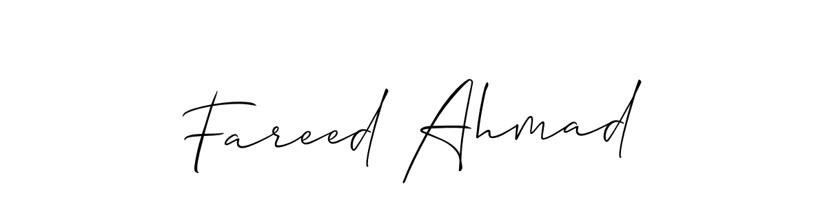 Make a beautiful signature design for name Fareed Ahmad. Use this online signature maker to create a handwritten signature for free. Fareed Ahmad signature style 2 images and pictures png