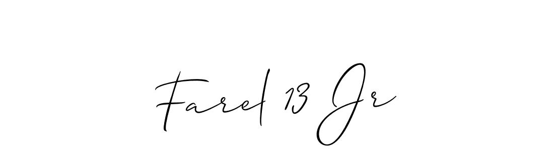 This is the best signature style for the Farel 13 Jr name. Also you like these signature font (Allison_Script). Mix name signature. Farel 13 Jr signature style 2 images and pictures png