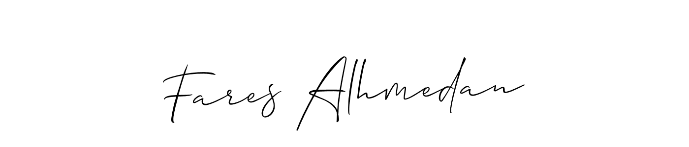 Best and Professional Signature Style for Fares Alhmedan. Allison_Script Best Signature Style Collection. Fares Alhmedan signature style 2 images and pictures png