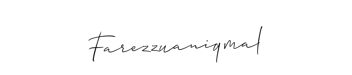 You can use this online signature creator to create a handwritten signature for the name Farezzuaniqmal. This is the best online autograph maker. Farezzuaniqmal signature style 2 images and pictures png