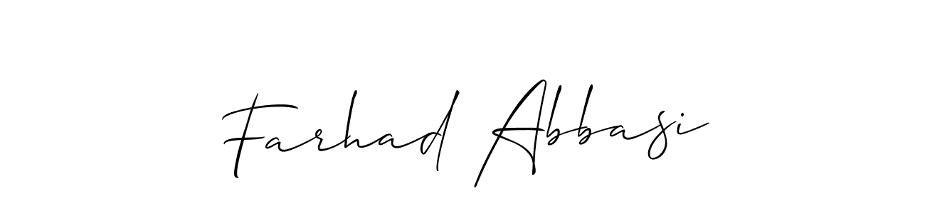 Allison_Script is a professional signature style that is perfect for those who want to add a touch of class to their signature. It is also a great choice for those who want to make their signature more unique. Get Farhad Abbasi name to fancy signature for free. Farhad Abbasi signature style 2 images and pictures png