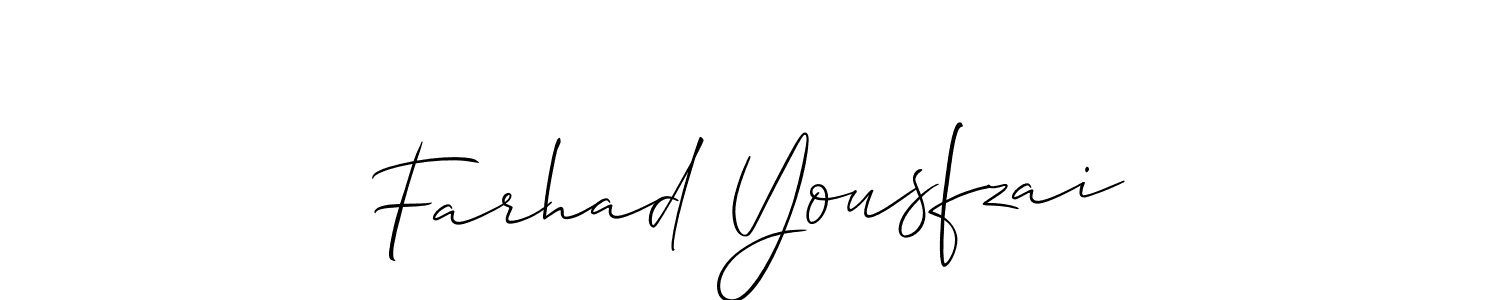How to make Farhad Yousfzai signature? Allison_Script is a professional autograph style. Create handwritten signature for Farhad Yousfzai name. Farhad Yousfzai signature style 2 images and pictures png