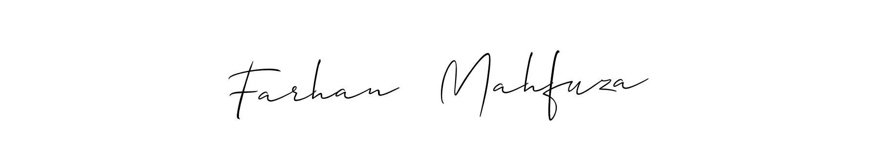 Similarly Allison_Script is the best handwritten signature design. Signature creator online .You can use it as an online autograph creator for name Farhan ♡ Mahfuza. Farhan ♡ Mahfuza signature style 2 images and pictures png