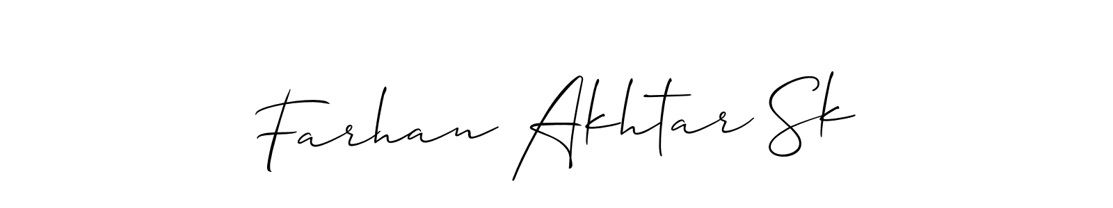 Make a beautiful signature design for name Farhan Akhtar Sk. Use this online signature maker to create a handwritten signature for free. Farhan Akhtar Sk signature style 2 images and pictures png