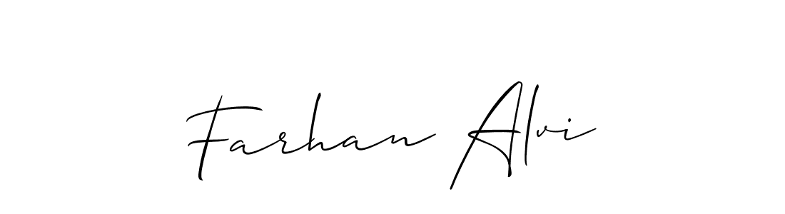 How to make Farhan Alvi signature? Allison_Script is a professional autograph style. Create handwritten signature for Farhan Alvi name. Farhan Alvi signature style 2 images and pictures png